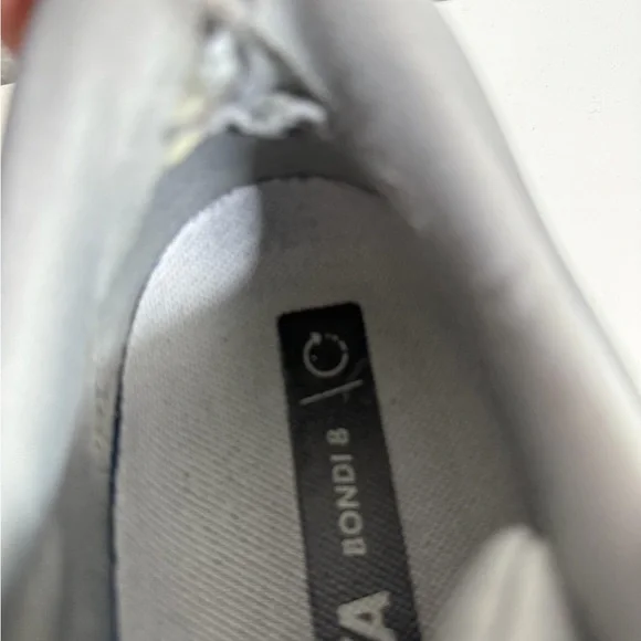 Hoka bondi 8 Gray Running Shoes - Picture 3 of 6